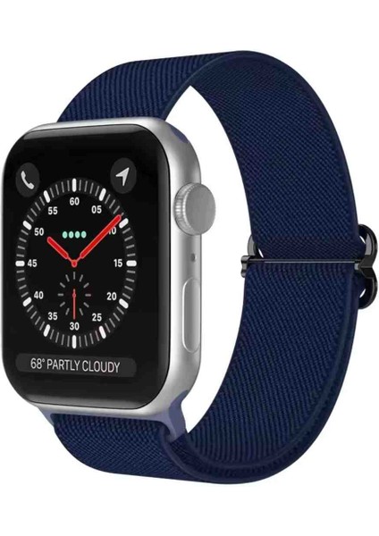 Apple Watch Seri 10 9 8 7 6 Se 5 4 3 2 1 Uyumlu 42-44-45-46-49 mm Esnek Tokalı Bez Kordon
