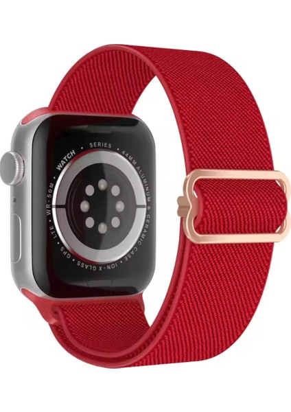 Apple Watch Seri 10 9 8 7 6 Se 5 4 3 2 1 Uyumlu 42-44-45-46-49 mm Esnek Tokalı Bez Kordon