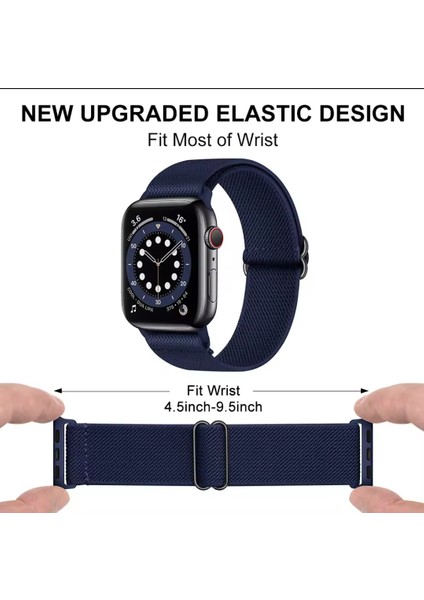 Apple Watch Seri 10 9 8 7 6 Se 5 4 3 2 1 Uyumlu 42-44-45-46-49 mm Esnek Tokalı Bez Kordon