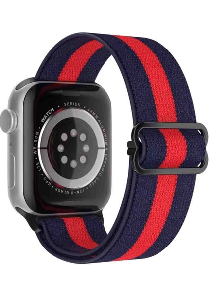 Apple Watch Seri 10 9 8 7 6 Se 5 4 3 2 1 Uyumlu 42-44-45-46-49 mm Esnek Tokalı Bez Kordon