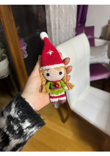 Elf Kız Amigurumi Figür Anahtarlık