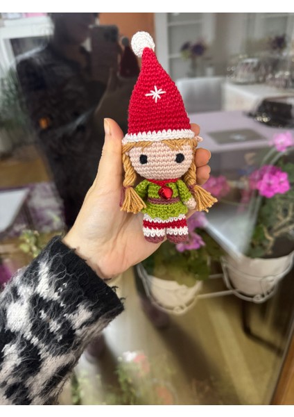 Elf Kız Amigurumi Figür Anahtarlık