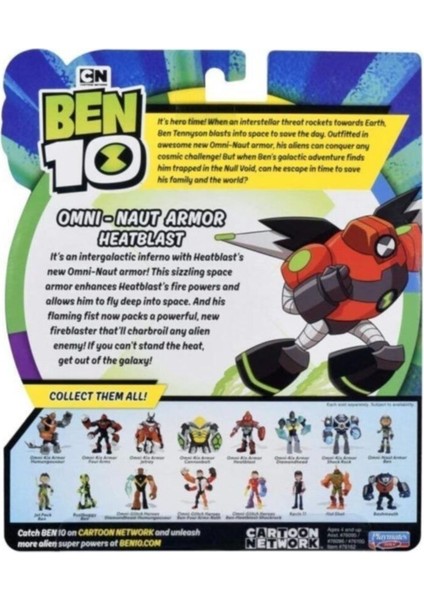 Giochi Prezosi Ben 10 Aksiyon Figürleri - Omni Naut Armor Heatblast BEN53110