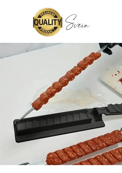 Pratik Kolay Hızlı Adana Urfa Şiş Kebap Yapma Kalıbı Kebapmatik Makinesi Et Hazırlama Aparatı Kutusu