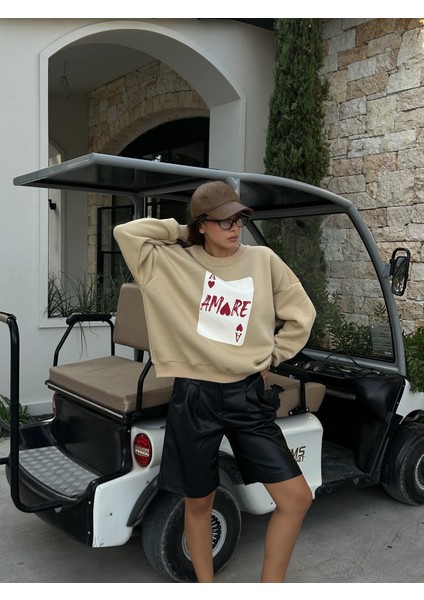 Içi Şardonlu Baskılı Sweatshirt fiyatları
