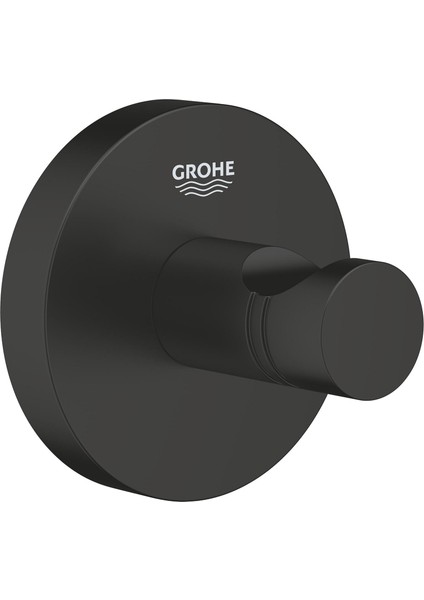 Start Quickfix Bornoz Askısı Duş / Banyo Aksesuarları Mat Siyah 411732430