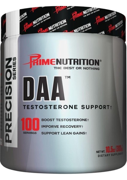 Prime Nutrition Daa Recovery Testosterone Support 300 Gram - 100 Servis (Abd Versiyon)