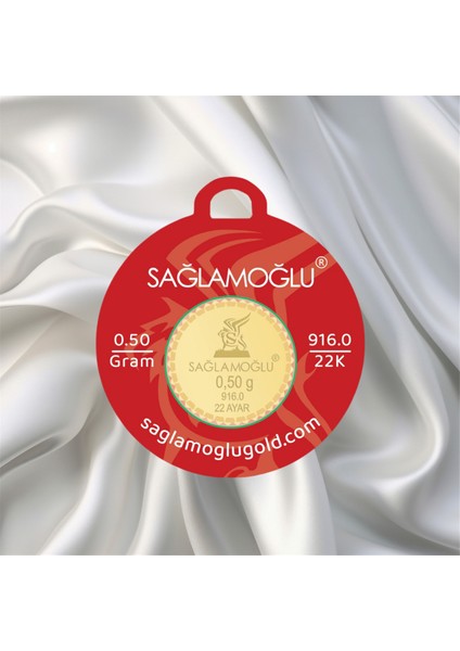 0.50 gr 22 Ayar Sağlamoğlu Gram Altın