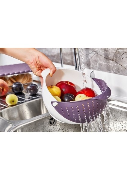 Pratik Süzgeç CK716 (Çap: 24CM) Beyaz Renk