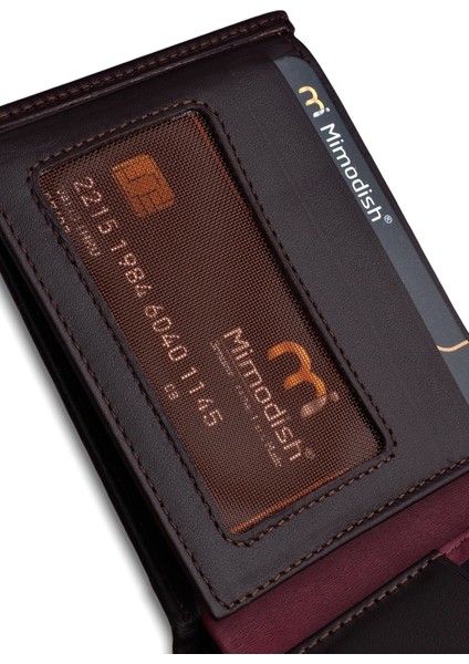 1605 1.Sınıf İşçilik Lüks Hakiki Gerçek Deri Hediye Cüzdan Özel İç Bölümlü Özel Lüks Astarlı Yatay Özel İki Renkli Kahve Bordo Renk Gizli Kartlık Gözlü Gerçek Deri Erkek Cüzdan