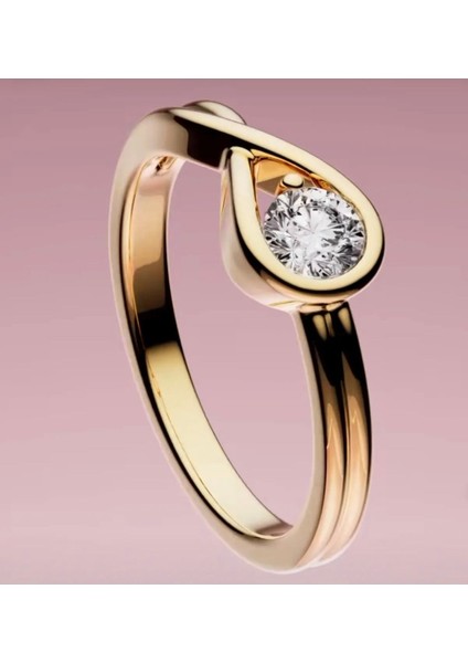 Sonsuz Laboratuvarda Yetiştirilen Pırlanta Tarz Yüzük Gold Renk Yüzük fiyatları