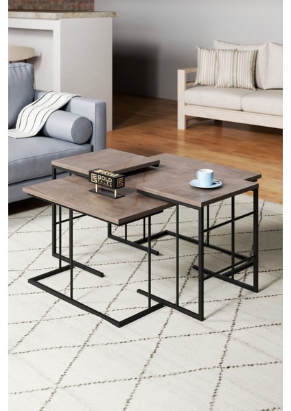 ORTA SEHPA VE ZİGON SEHPA SOLO SET GORDİON