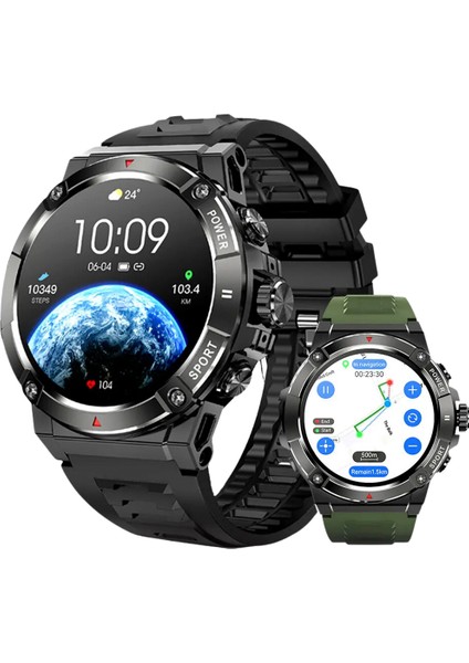 Atlasx-4 Gps Haritalar Dahili Müzik Sesli Görüşme Türkçe Akıllı Saat