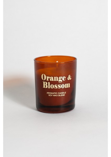 Glam Orange Blossom Portakal Çiçeği Kokulu Mum Turuncu 120 gr