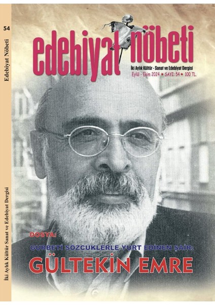 Edebiyat Nöbeti Dergi 54. Sayı - Eylül - Ekim 2024