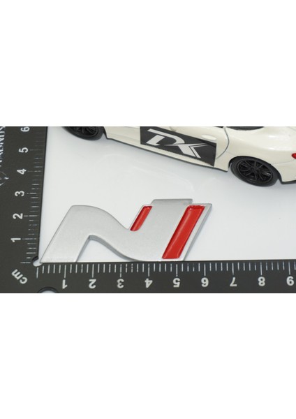Hyundai N Line Bagaj 3m 3D Gri Kırmızı Logo Amblem Rozet fırsatları