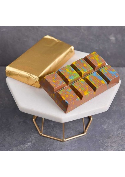 Şeffaf Dubai Çikolata Kalıbı, 4'lü, dayanıklı ve şık tasarım, turuncu renkli modelleri