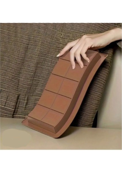 Kahverengi silikon çikolata kalıbı, kolay ve pratik kullanım, 1 parça modelleri