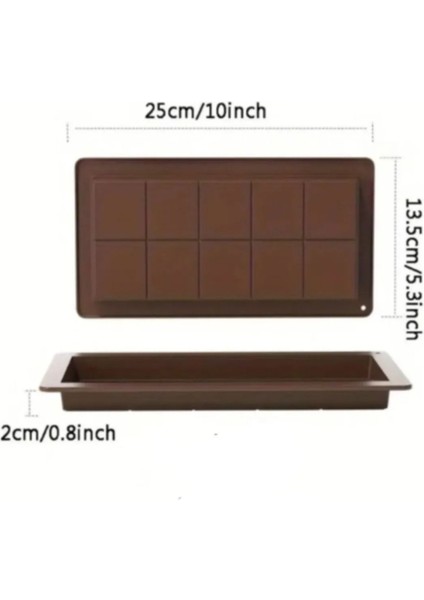 Kahverengi silikon çikolata kalıbı, kolay ve pratik kullanım, 1 parça indirimleri