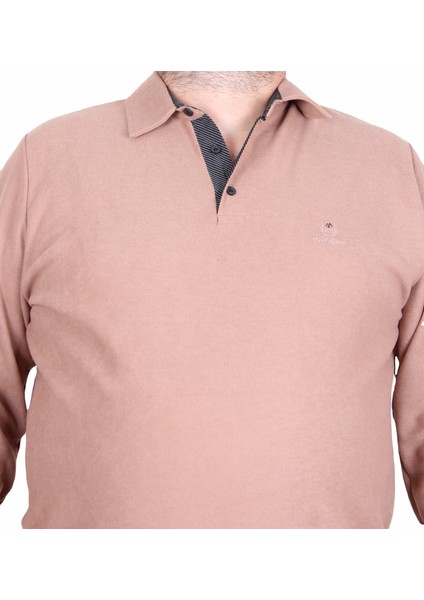 Erkek Büyük Beden Polo Yaka Sweat Feel Good 24408 Taba fiyatları