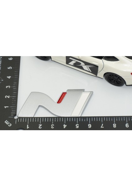 Hyundai N Line Bagaj 3m 3D Gri Beyaz Logo Amblem Rozet indirimleri