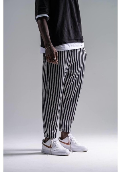 Erkek Zebra Çizgili Baget Pantolon fiyatları