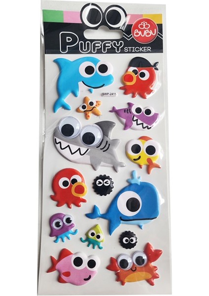 Bu-Bu Puffy Stıck Oynar Gözlü Şaşkın Balıklar 9X21 BUBU-SWP-2415