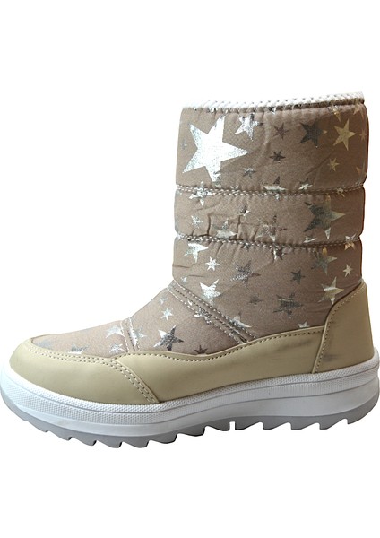 Aw.25 Siyah & Bej Kürklü Cırtlı Kız Çocuk Kar Bot fiyatları