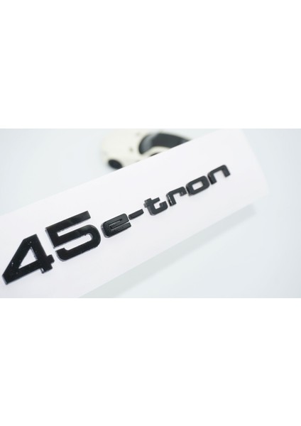 45 E-Tron Bagaj Siyah Abs Yazı Logo Audi Ile Uyumlu