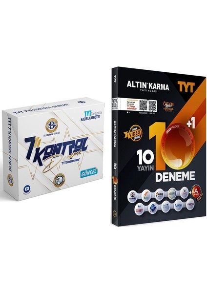 TYT 10 Deneme ve Bilgi Sarmal 7 Kontrol Deneme Seti 2 Kitap