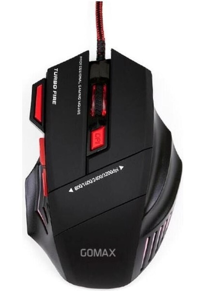 Ledli Optik Oyuncu Faresi - Gaming Mouse Kırmızı