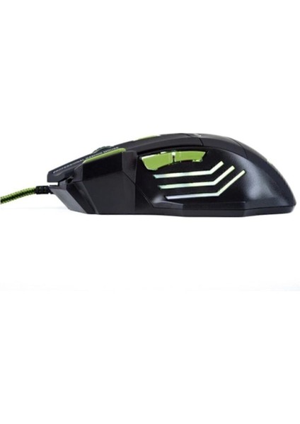 M3 Ledli Optik Oyuncu Faresi - Gaming Mouse Yeşil