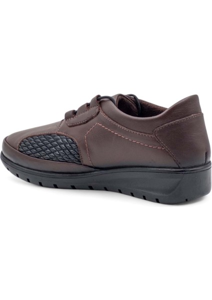8585 Kadın Deri Comfort Ayakkabı - Kahverengi - 39 fırsatları