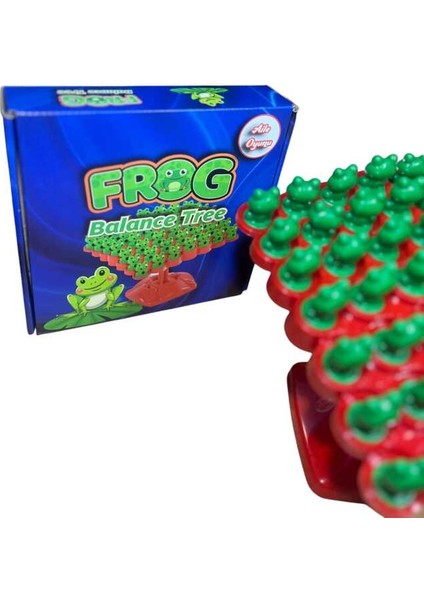 Eğitici Oyuncak Kurbağa Ağacı Denge Oyunu Frog Balance Tree