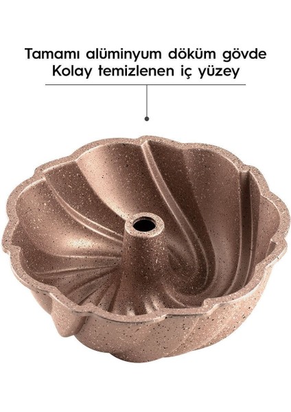 Buket Rose Gold Döküm Kek Kalıbı 24 cm fırsatları