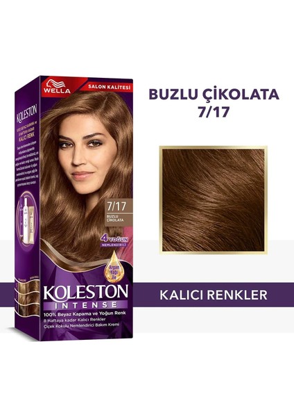 Koleston Intense Saç Boyası 7/17 Buzlu Çikolata - Salon Kalitesi