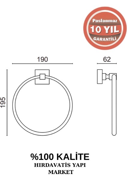 Paslanmaz Pirinç Kumru Yuvarlak Havluluk fiyatları