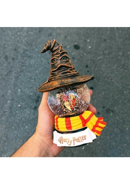 Harry Potter Seçmen Şapka Gryffindor Işıklı Müzikli Kar Küresi