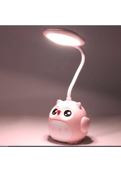 Pink Owl Pembe Baykuş Masa Lambası