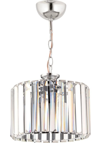 Parlak Gümüş Kristal Taşlı Zarif Avize, Şık ve Dekoratif Aydınlatma, 20x40 cm fırsatları