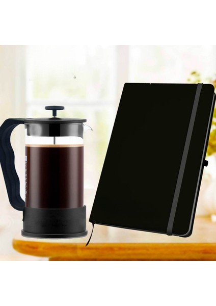 Deri Ajanda & French Press Hediye Seti