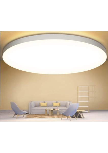 Büyük Boy Metal Led Tavana Avize, Beyaz Işık, 30x30 cm, 1 Ampül Başlıklı
