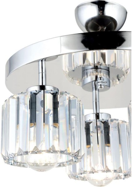 Sabrina 3'lü Krom Y-01 Avize modelleri