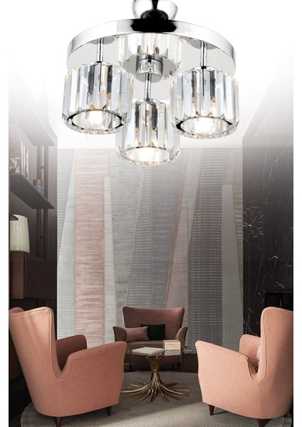 Sabrina 3'lü Krom Y-01 Avize fırsatları