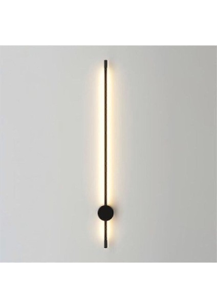 Şık Siyah Led Duvar Aplik 70 cm, Modern ve Estetik Aydınlatma Parçası