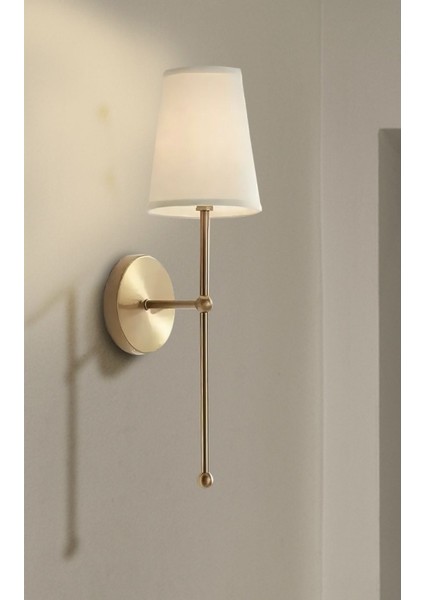 Altın tonlu modern açık kapaklı pil abajur, şık ve kullanışlı, metal materyal, GU10 duy tipi