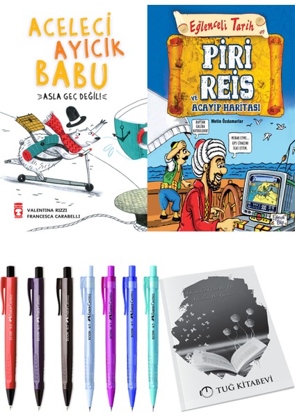 Piri Reis ve Acayip Haritası ve Aceleci Ayıcık Babu Asla Geç Değil 2li Set