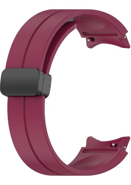 Galaxy Watch 4 Classic 42MM Kordon Metal Tokalı Esnek Silikon KRD84