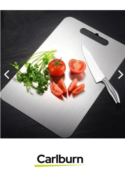 Yüksek Kaliteli Estetik Tasarımlı Dayanıklı Kaymaz Yüzey Paslanmaz Çelik Sebze Meyve Et Kesim Panosu fiyatları