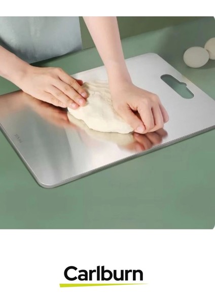 Yüksek Kaliteli Estetik Tasarımlı Dayanıklı Kaymaz Yüzey Paslanmaz Çelik Sebze Meyve Et Kesim Panosu modelleri